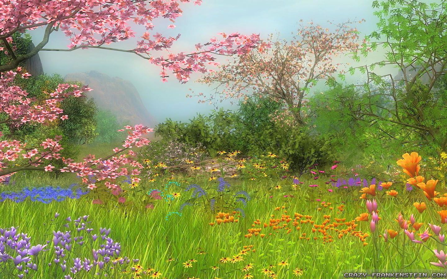 Anime Spring Scenery Wallpapers