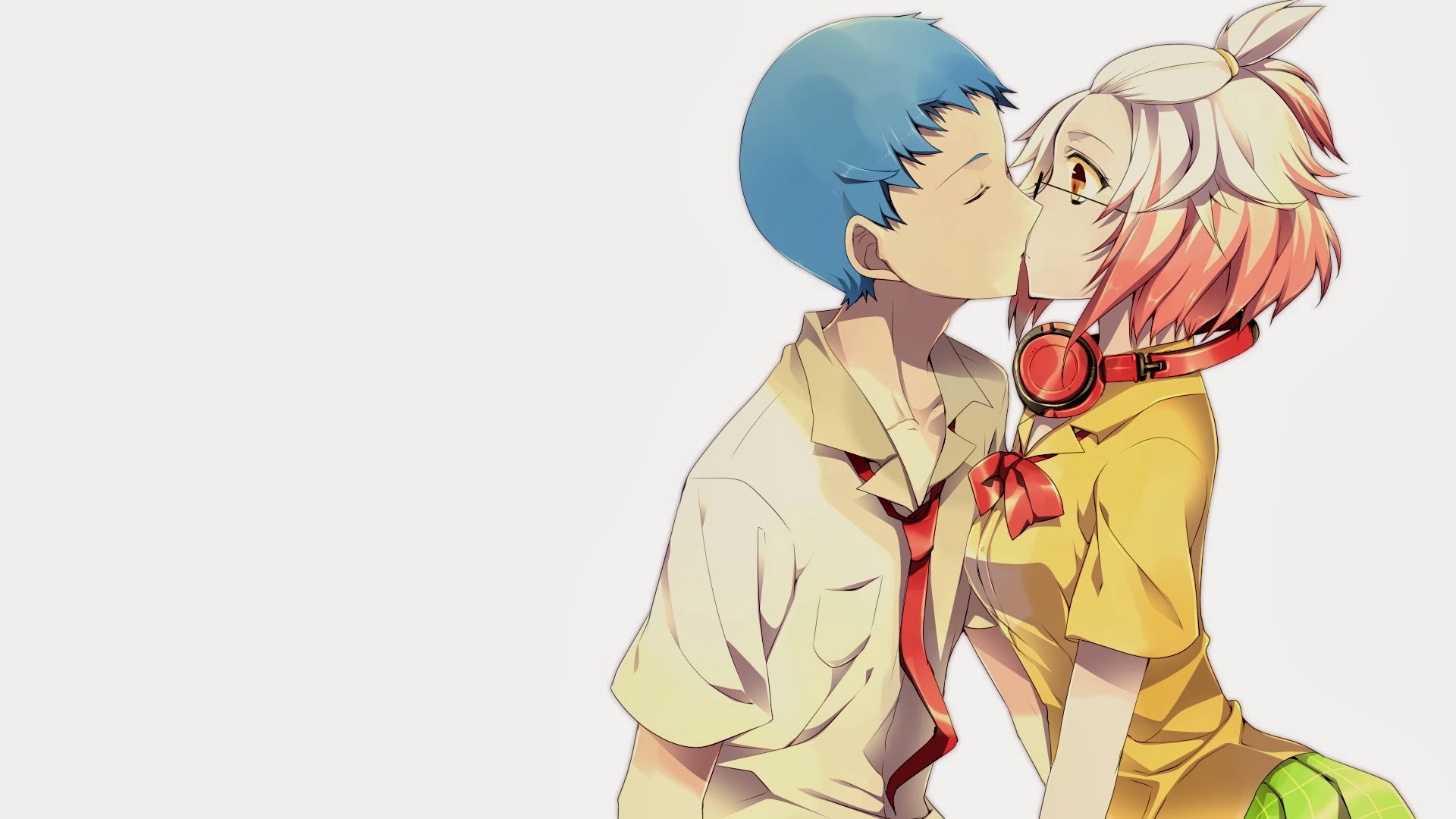 Anime Sweet Kissing Couple Wallpapers