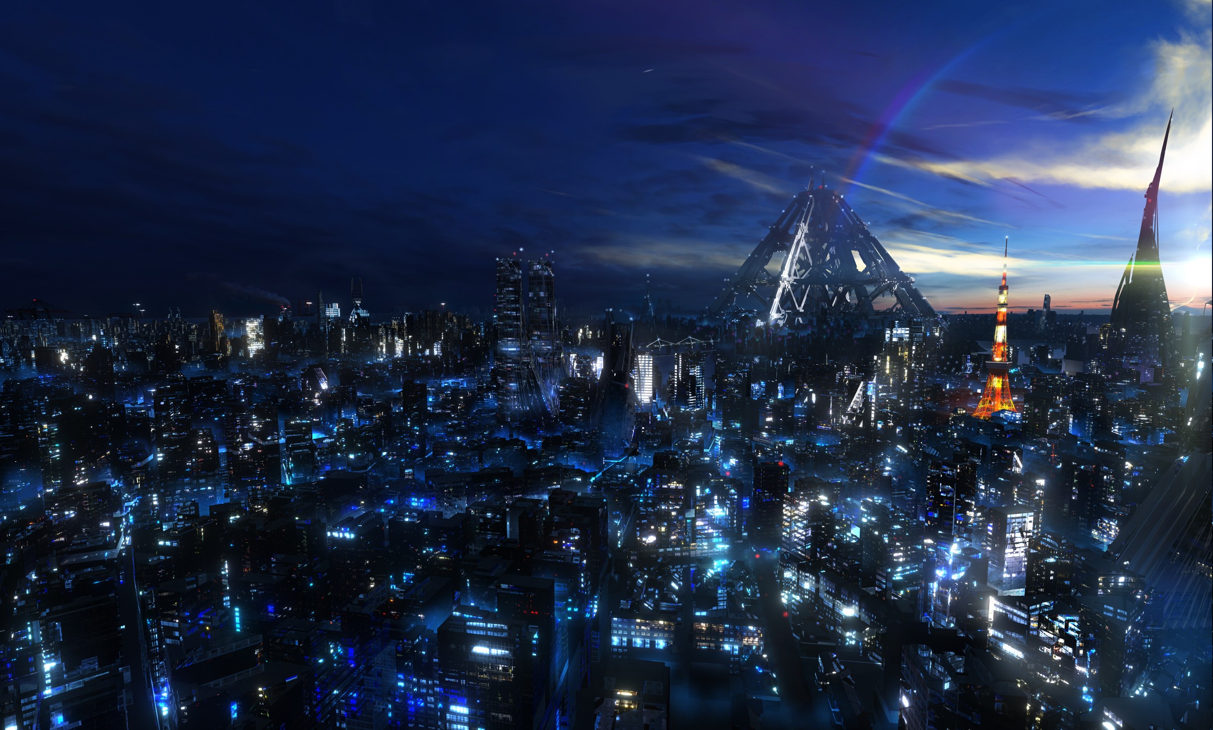 Anime Tokyo City Hd 1080P Wallpapers