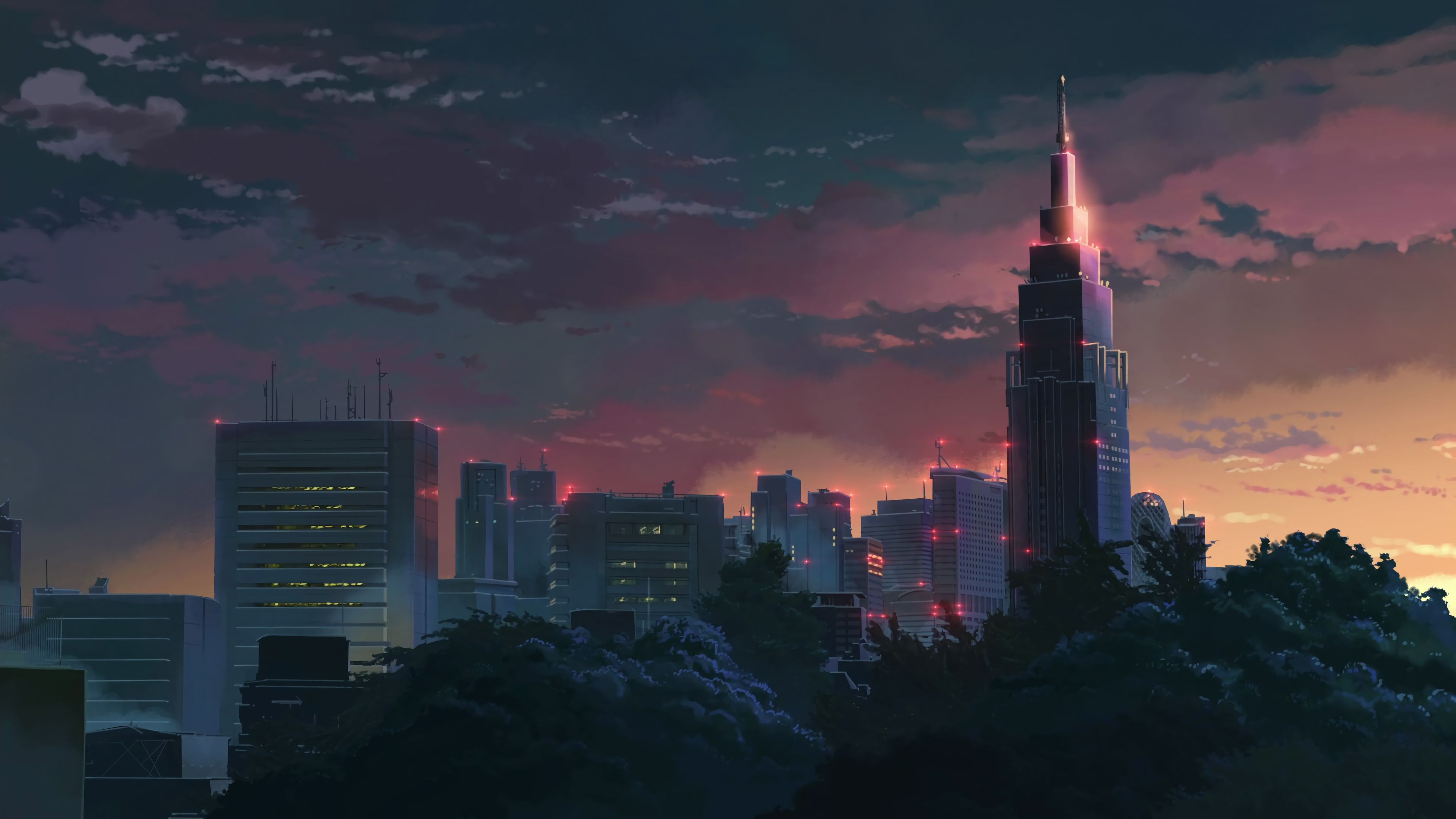 Anime Tokyo City Hd 1080P Wallpapers