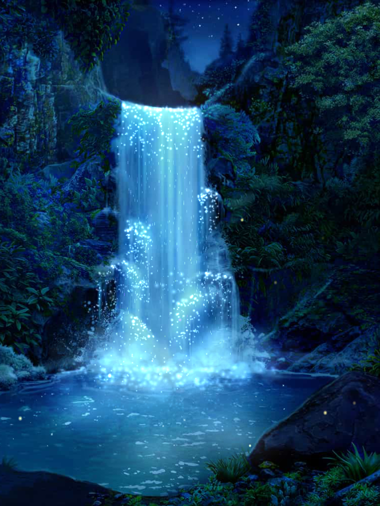 Anime Waterfall Wallpapers