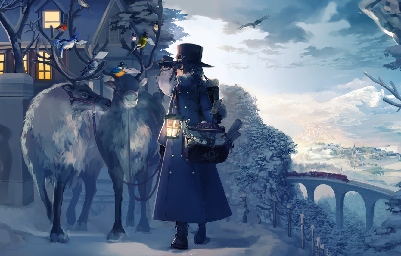 Anime Winter Scenery Wallpapers