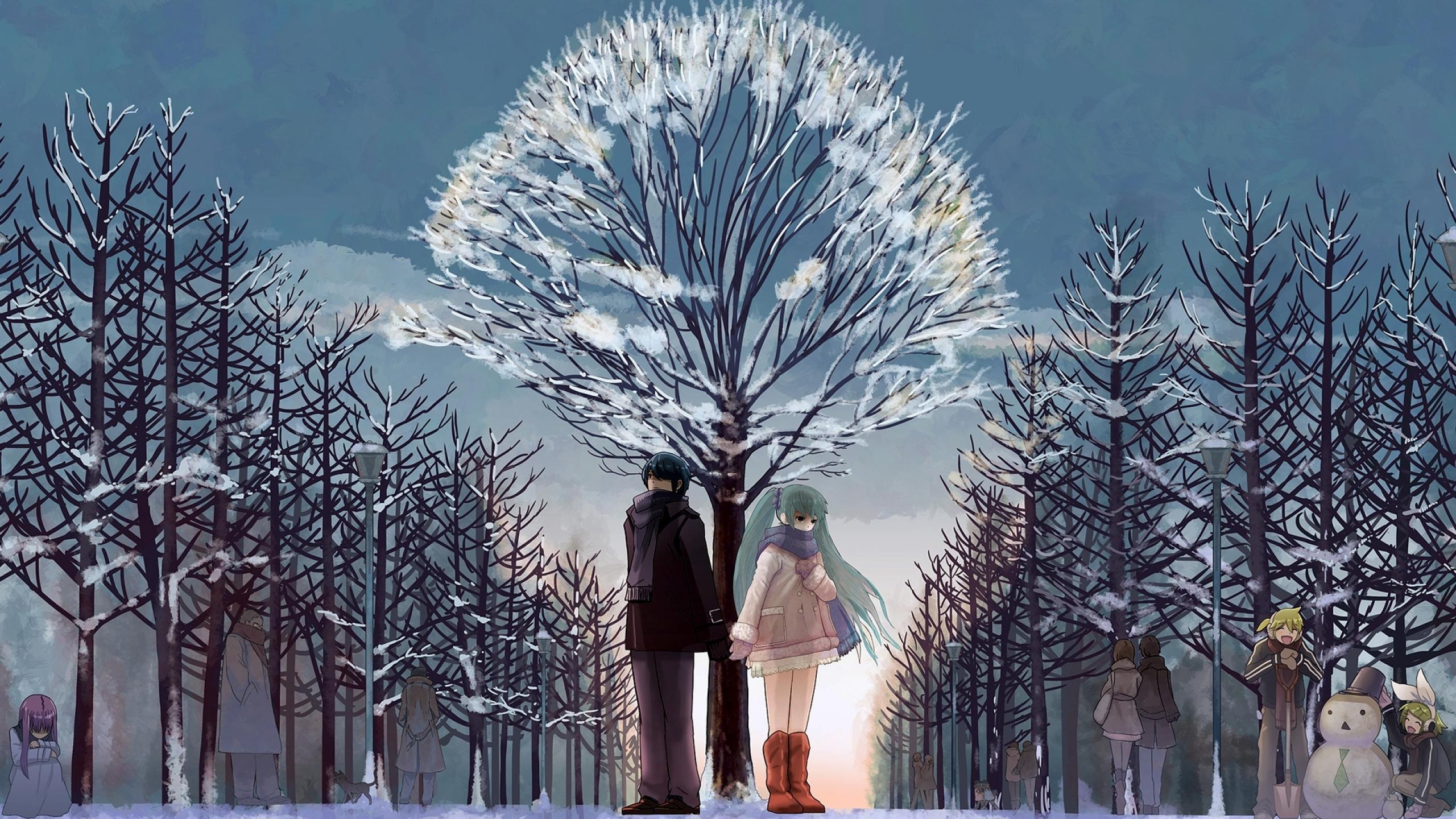 Anime Winter Scenery Wallpapers