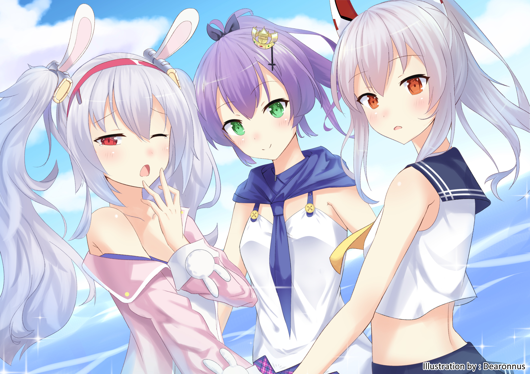 Ayanami, Javelin And Laffey Azur Lane Wallpapers