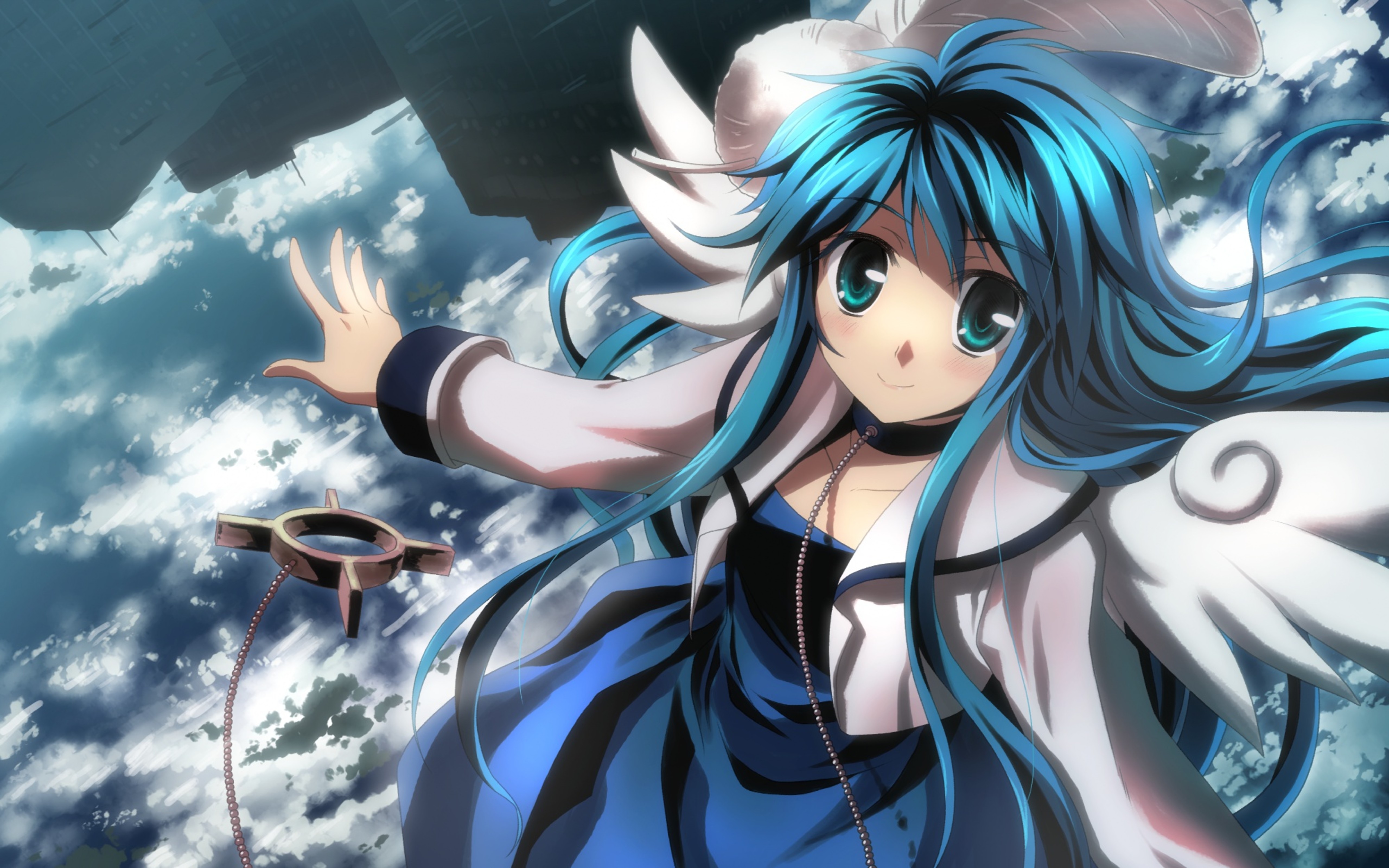 Blue Haired Anime Girl Wallpapers