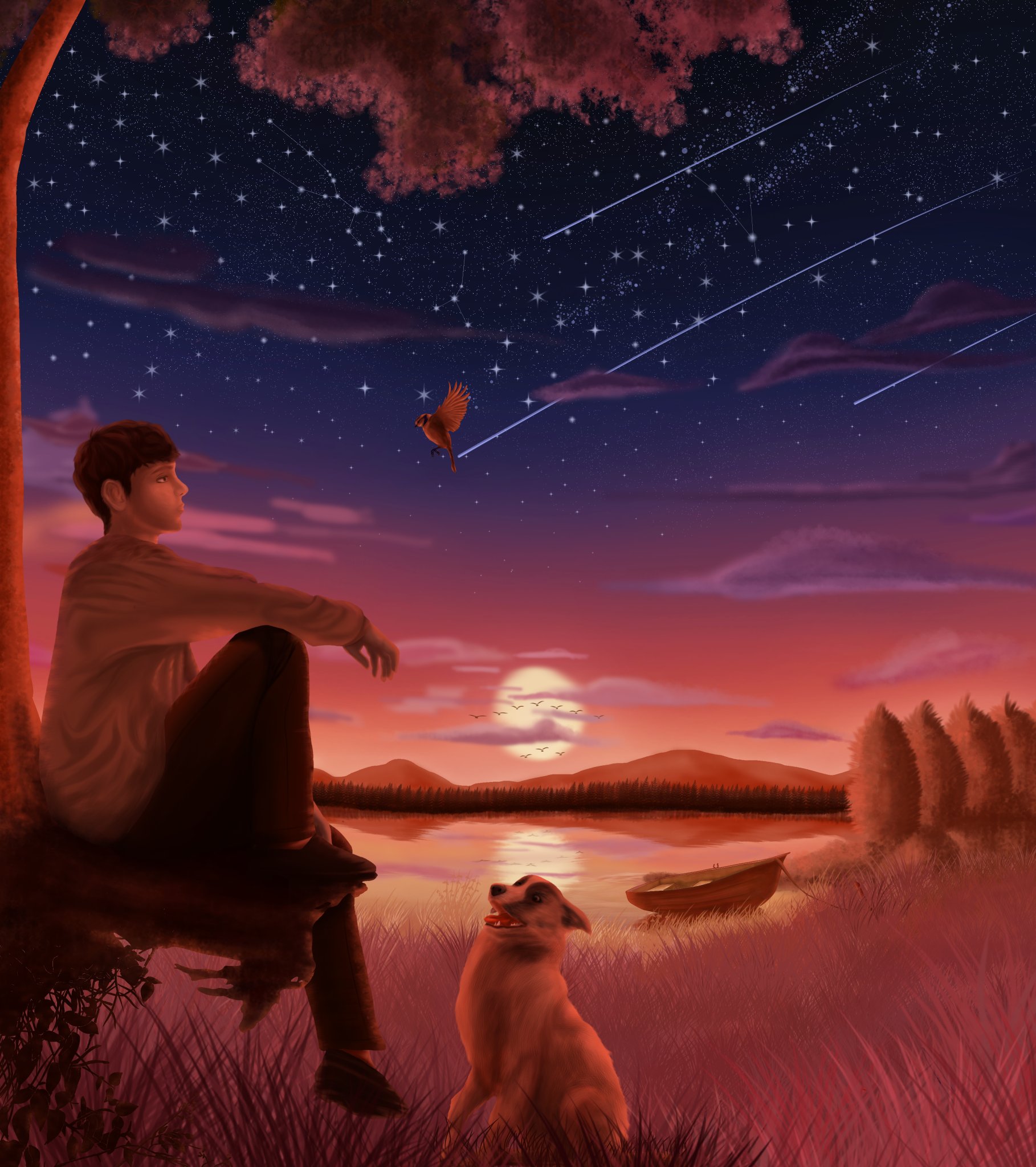 Boy And Dog Alone Wallpapers