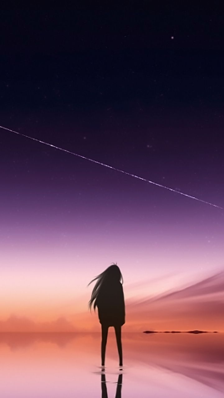 Broken Girl Looking At Sky Wallpapers