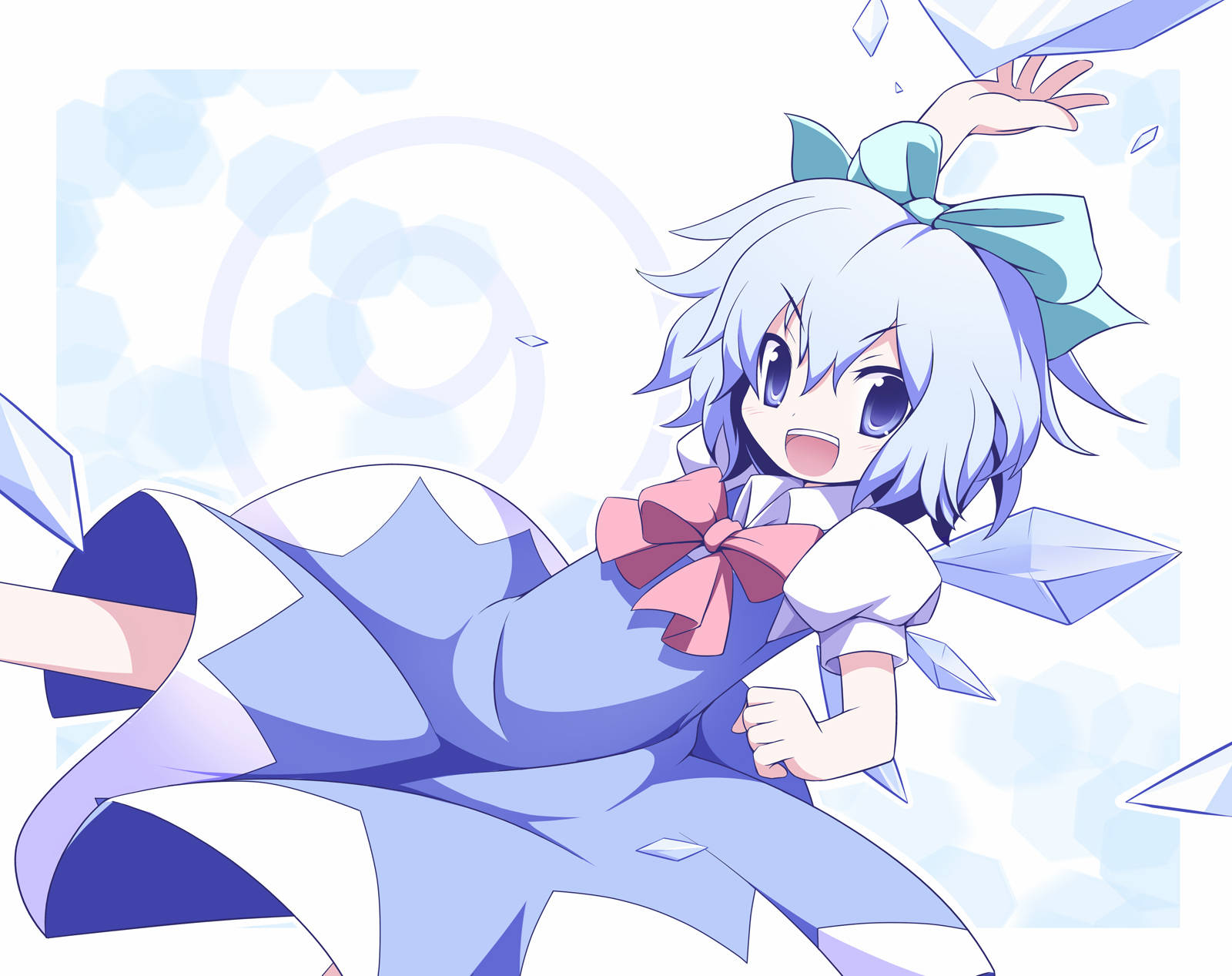 Cirno  Blue Hair Touhou Wallpapers