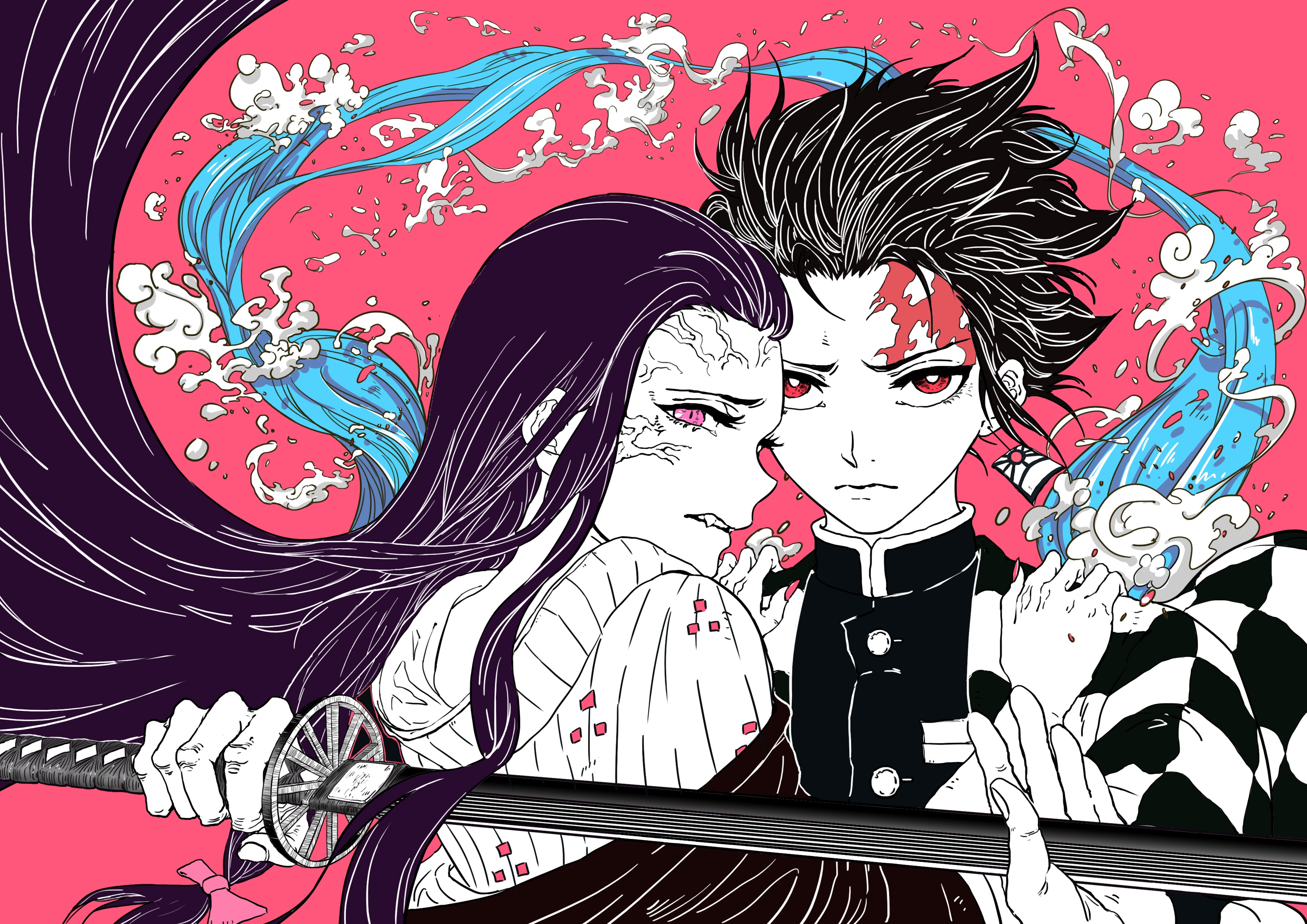 Demon Slayer Kimetsu No Yaiba 4K Poster Wallpapers