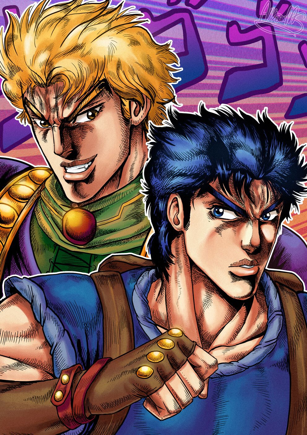 Dio Brando Vs Jonathan Joestar Wallpapers