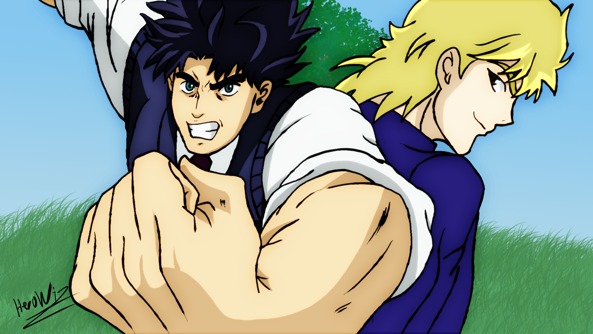 Dio Brando Vs Jonathan Joestar Wallpapers