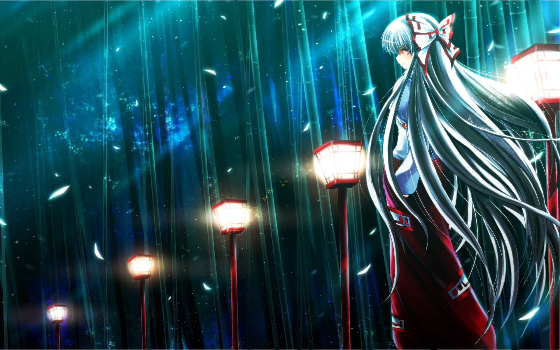 Fujiwara No Mokou 4K Art Wallpapers