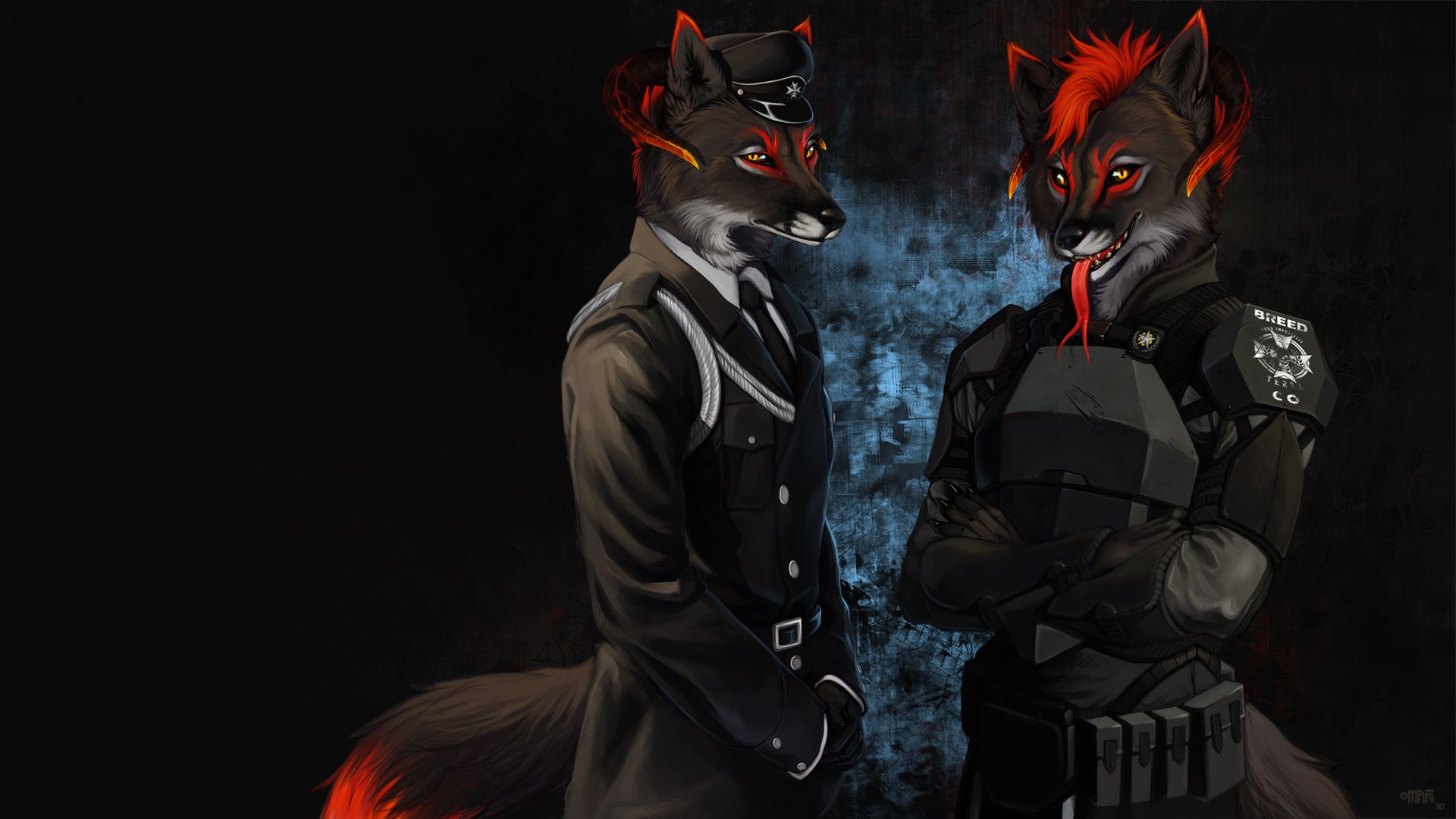 Furry Couple Anime Art Wallpapers