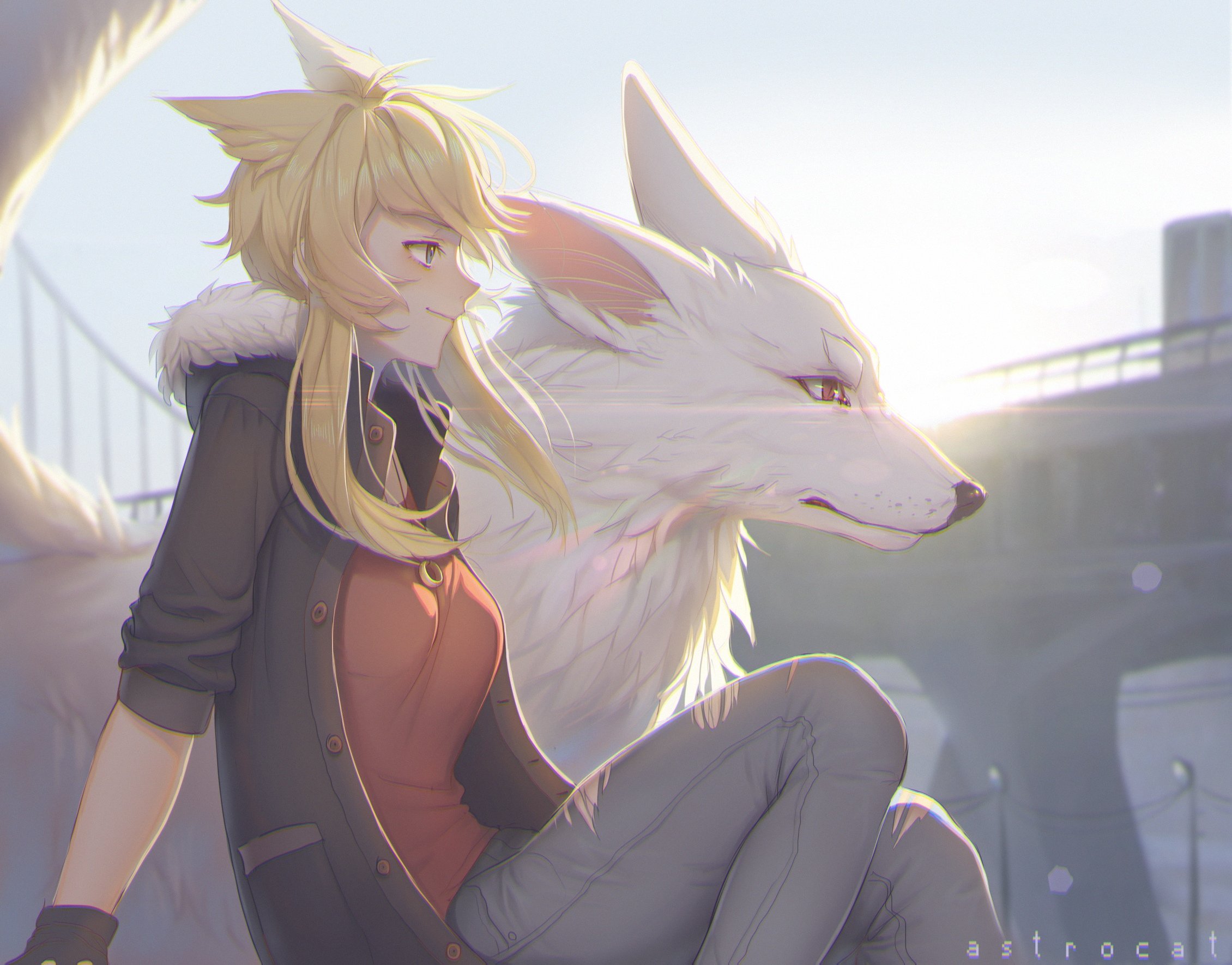 Furry Couple Anime Art Wallpapers