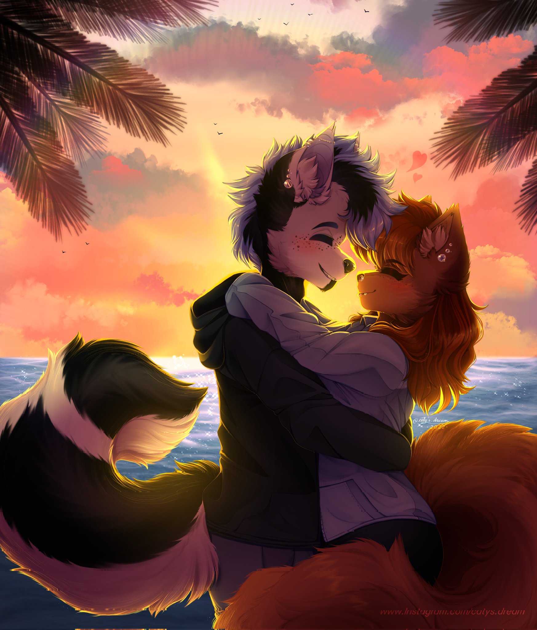 Furry Couple Anime Art Wallpapers