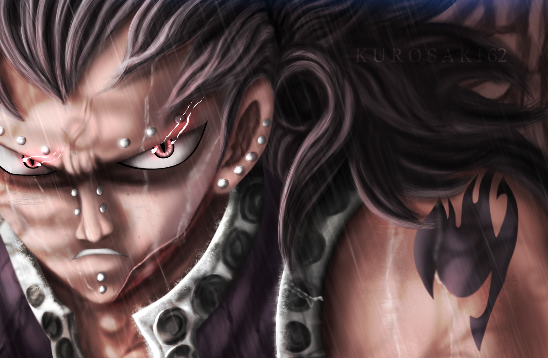 Gajeel Redfox Art Wallpapers