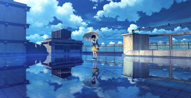 Girl In Water Anime Wallpapers