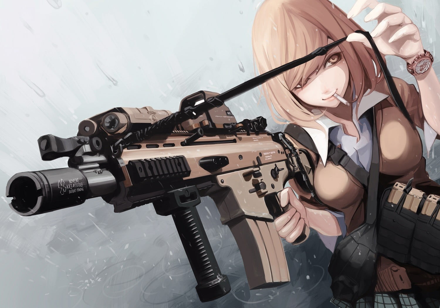 Girl With Gun Anime Wallpapers