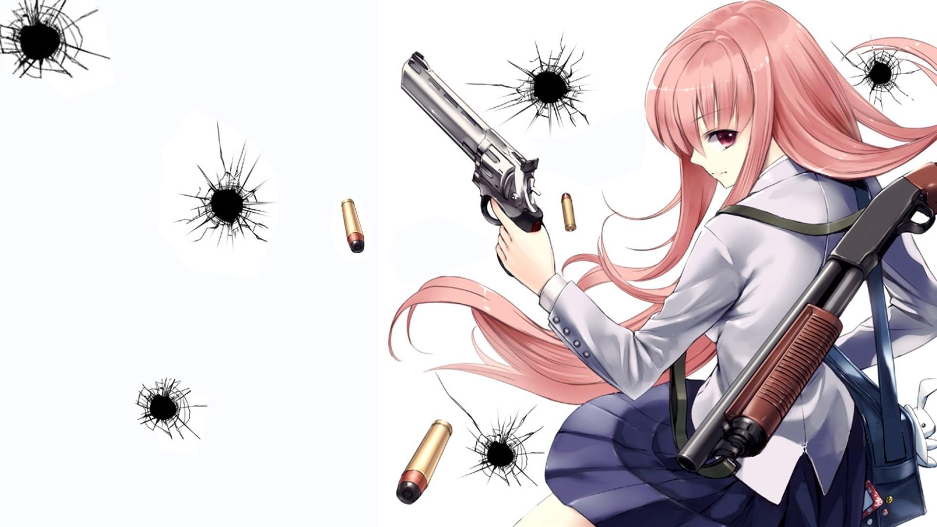 Girl With Gun Anime Wallpapers