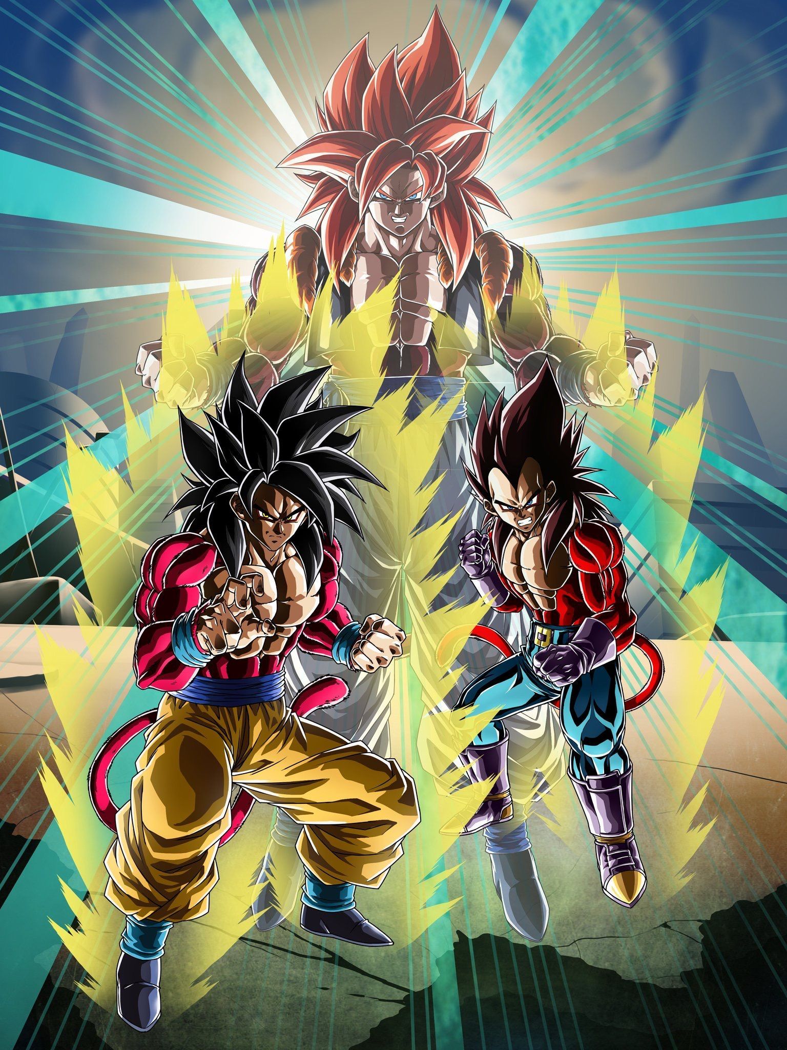 Goku &Amp; Vegeta Ssj4 Wallpapers