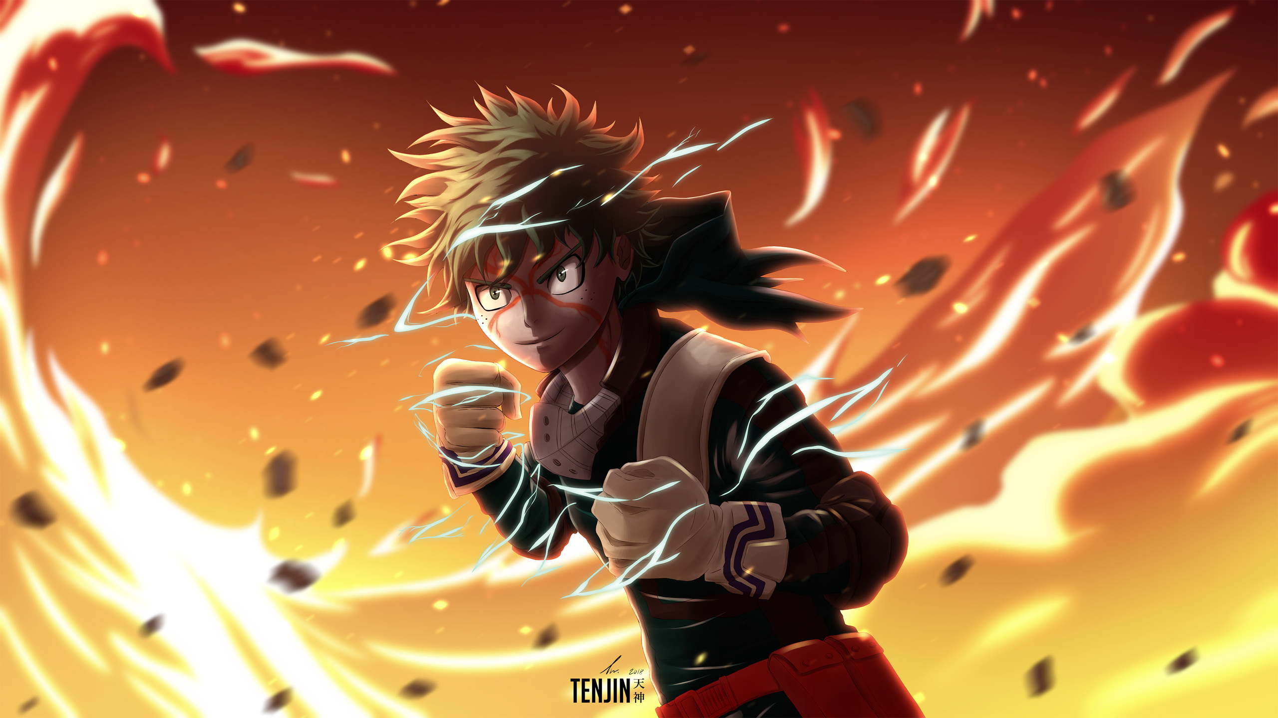 Izuku Midoriya Art My Hero Academia Wallpapers