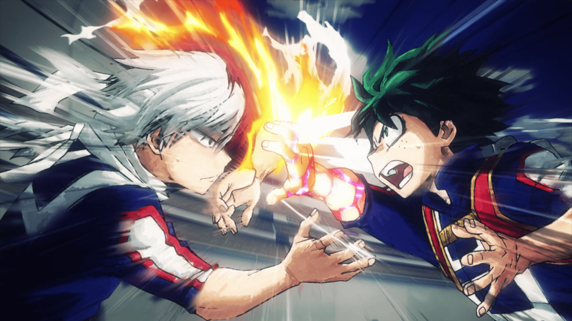 Izuku Midoriya V Katsuki Bakugou Art Wallpapers