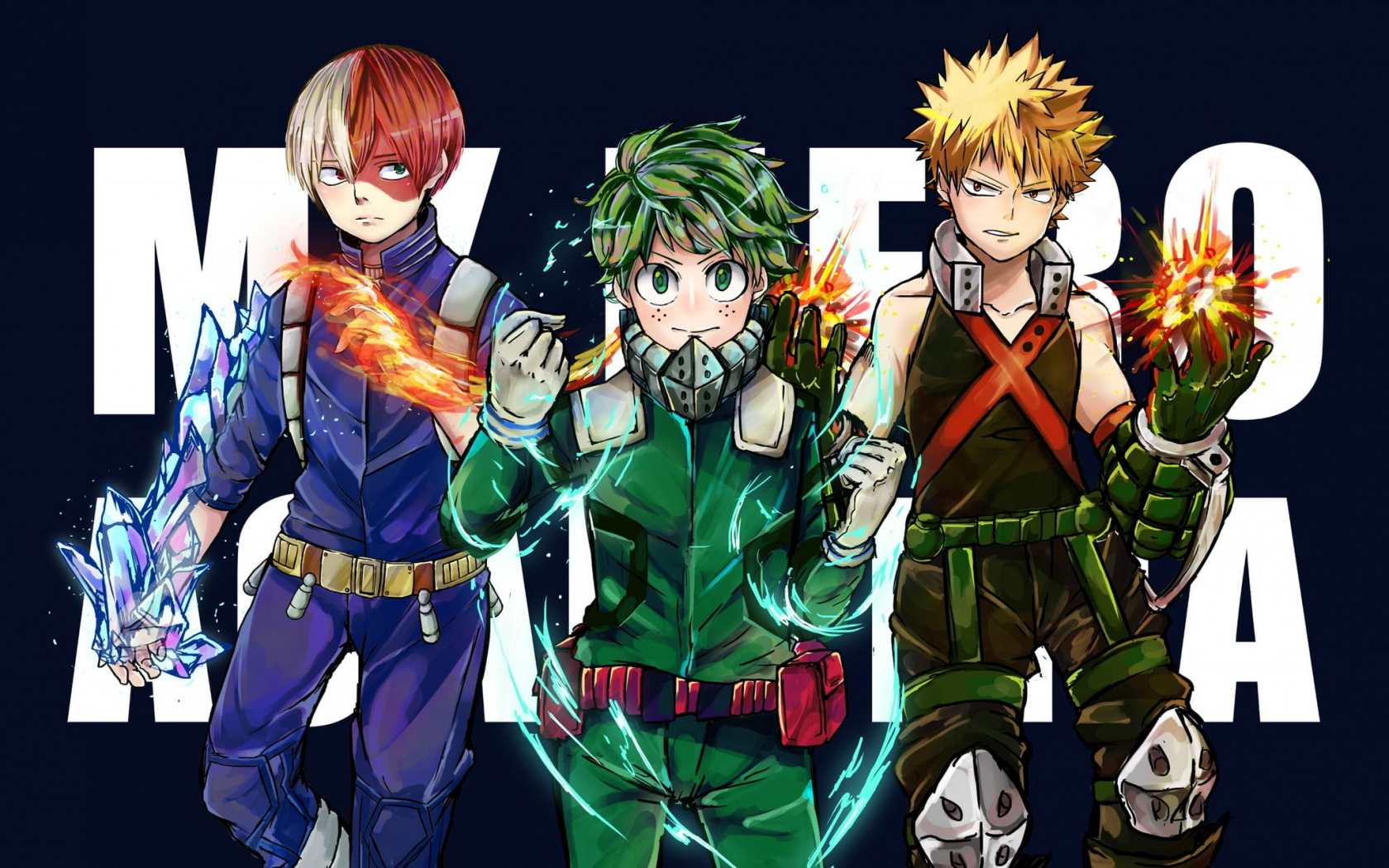 Izuku Midoriya V Katsuki Bakugou Art Wallpapers