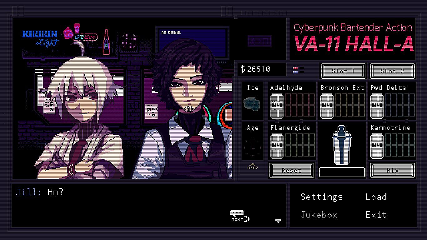 Jill Va-11 Hall-A Wallpapers