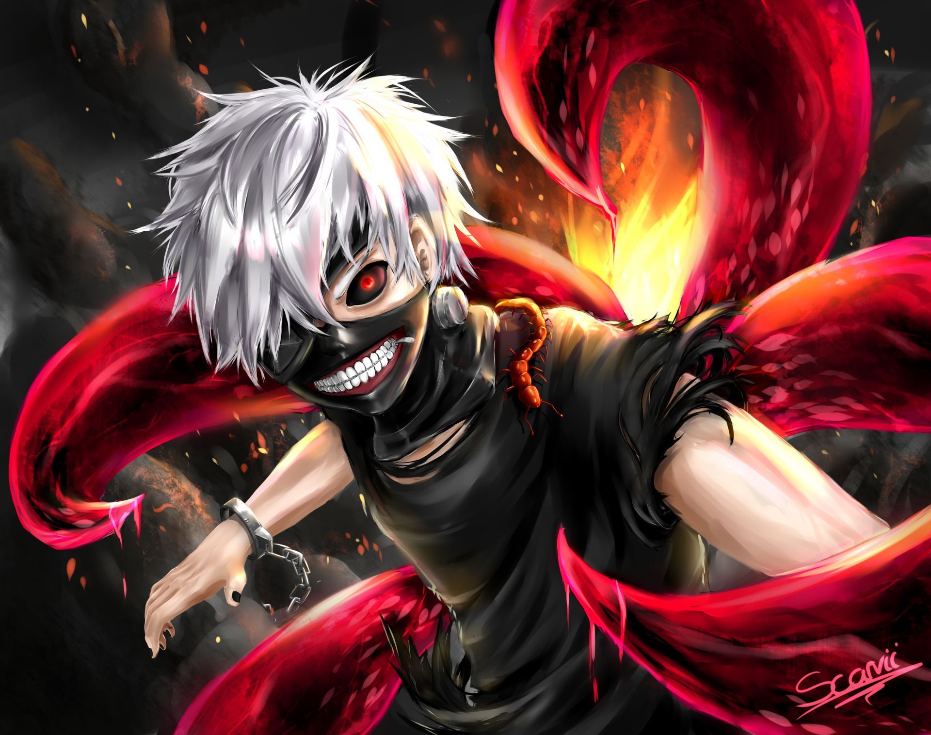 Ken Kaneki Hd Tokyo Ghoul Art Wallpapers