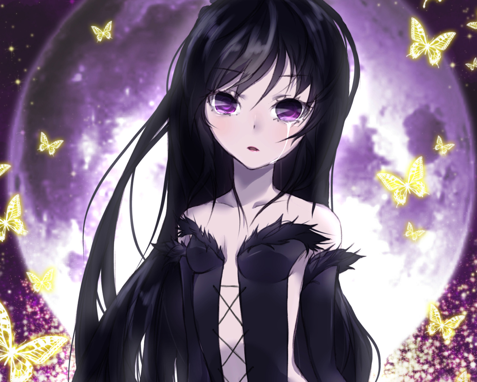 Kuroyukihime (Accel World) Minimalist Wallpapers