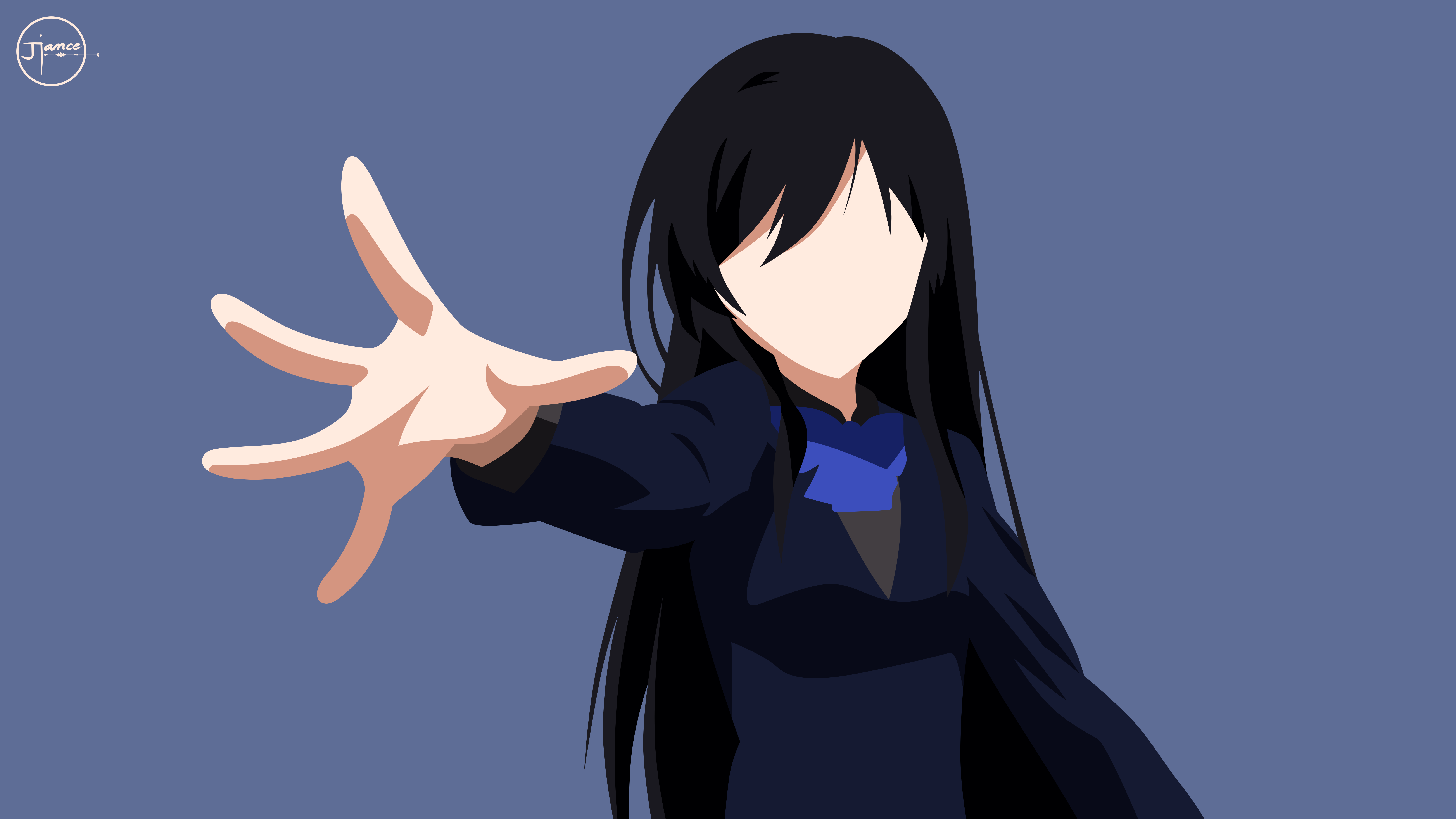 Kuroyukihime (Accel World) Minimalist Wallpapers