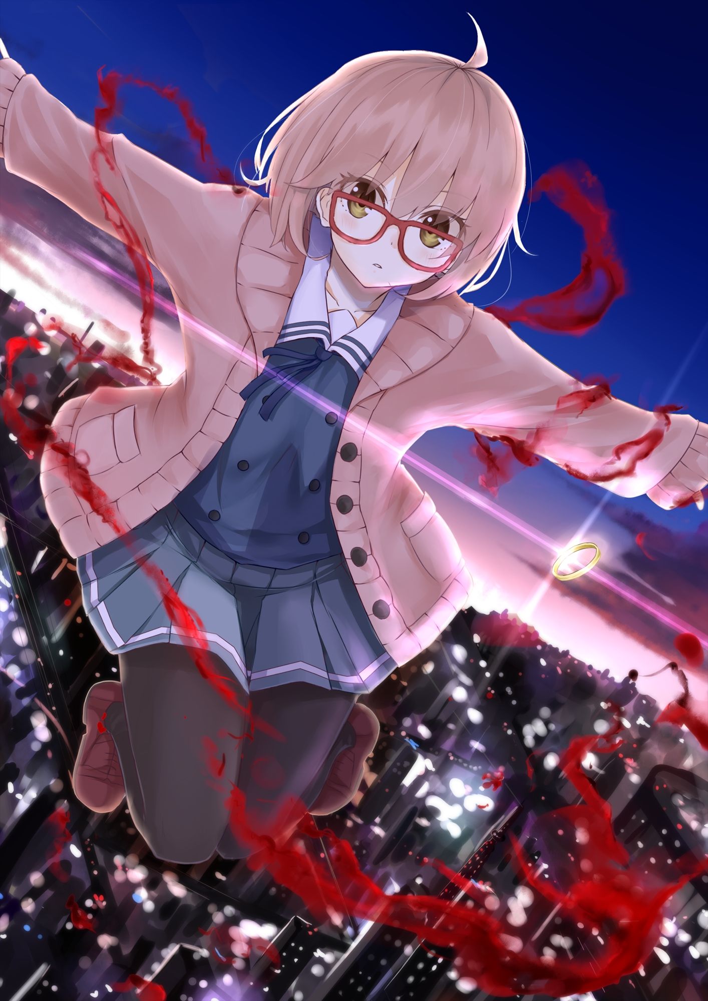 Kyoukai No Kanata Anime Girl Kuriyama Mirai Wallpapers