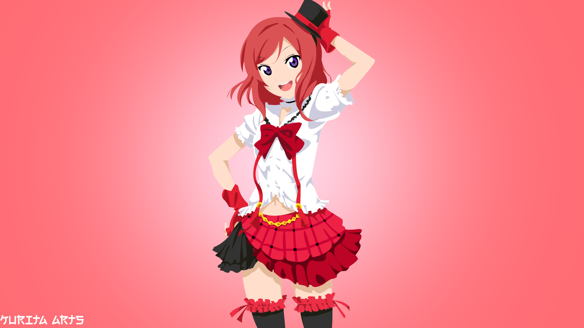 Maki Nishikino Minimal Wallpapers