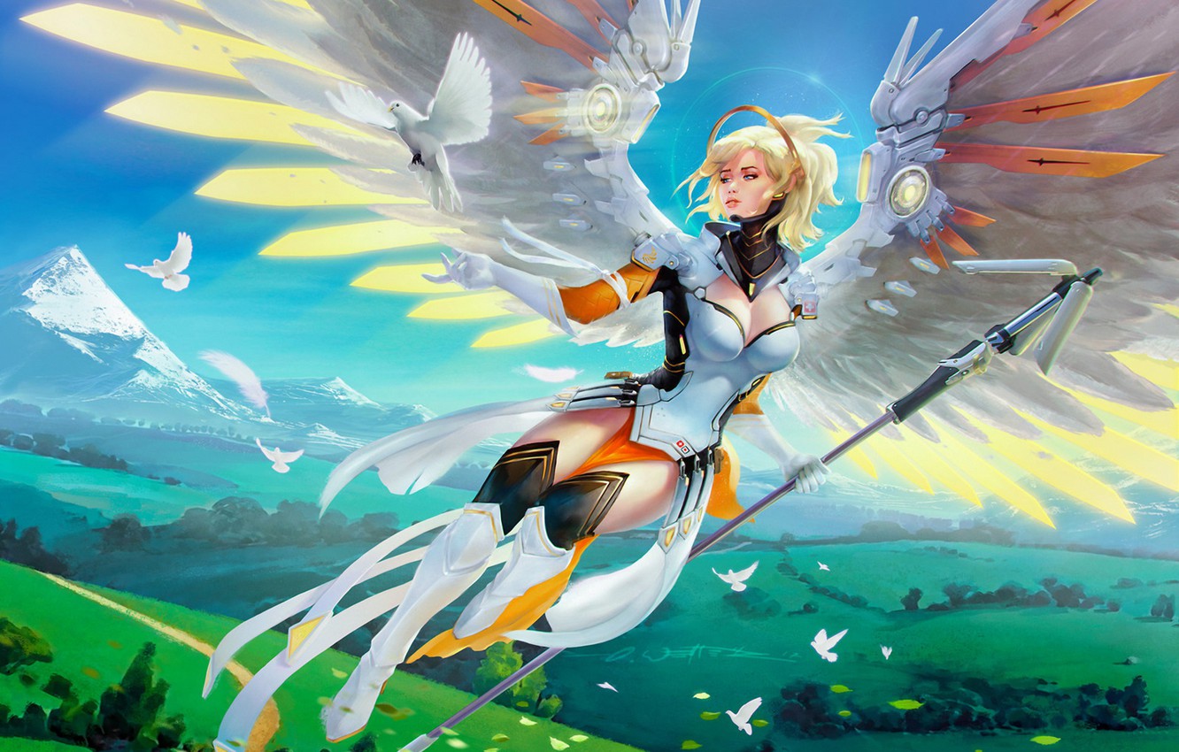 Mercy Angel Overwatch Wallpapers