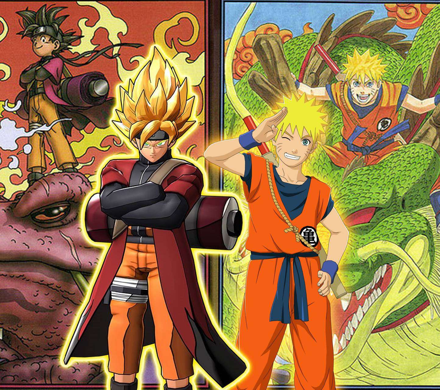 Naruto And Goku Fusion Wallpapers