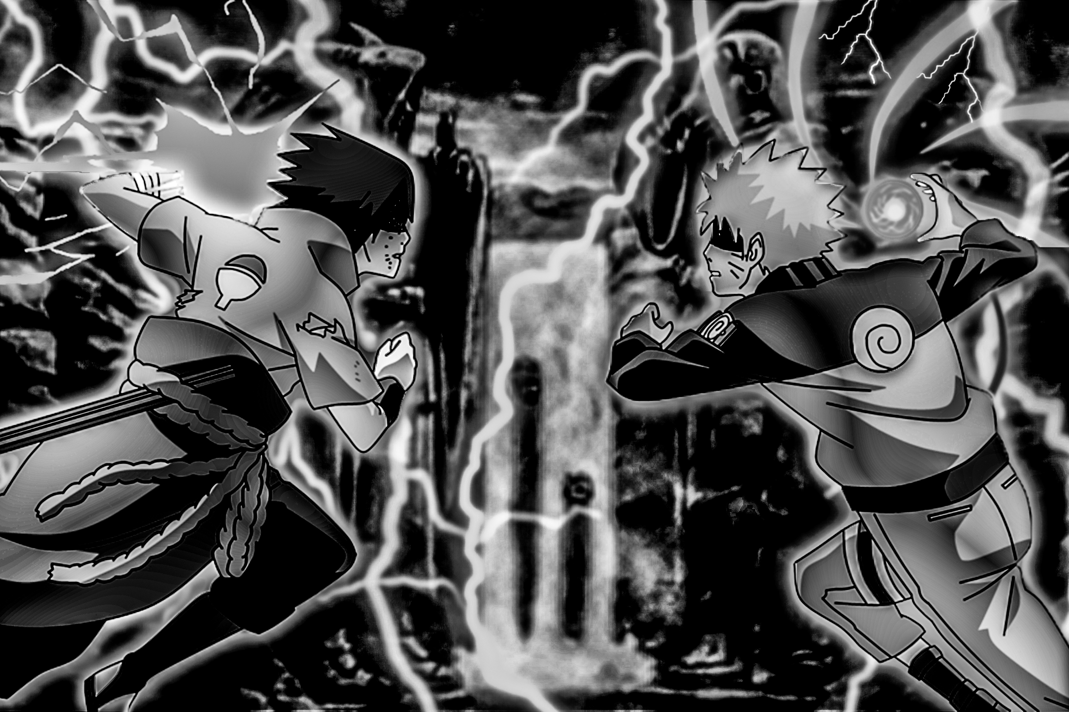 Naruto Black And White Wallpapers