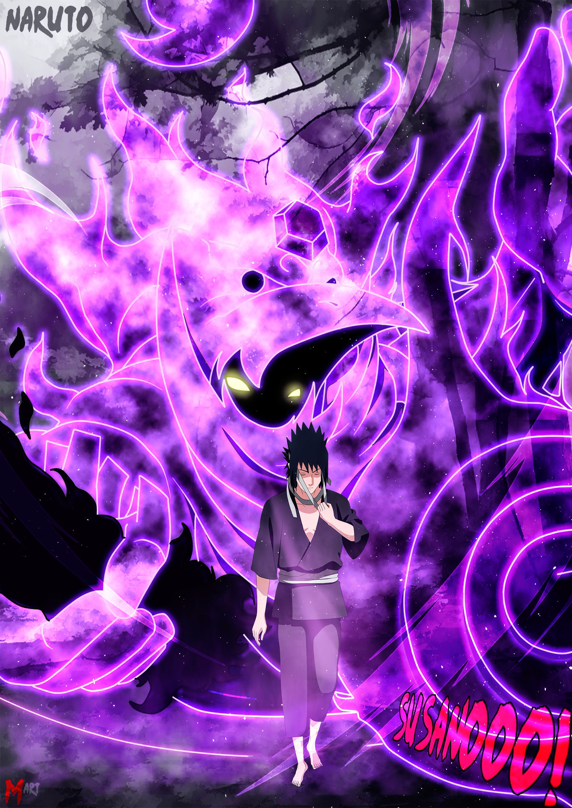 Naruto Desktop 4K Purple Wallpapers