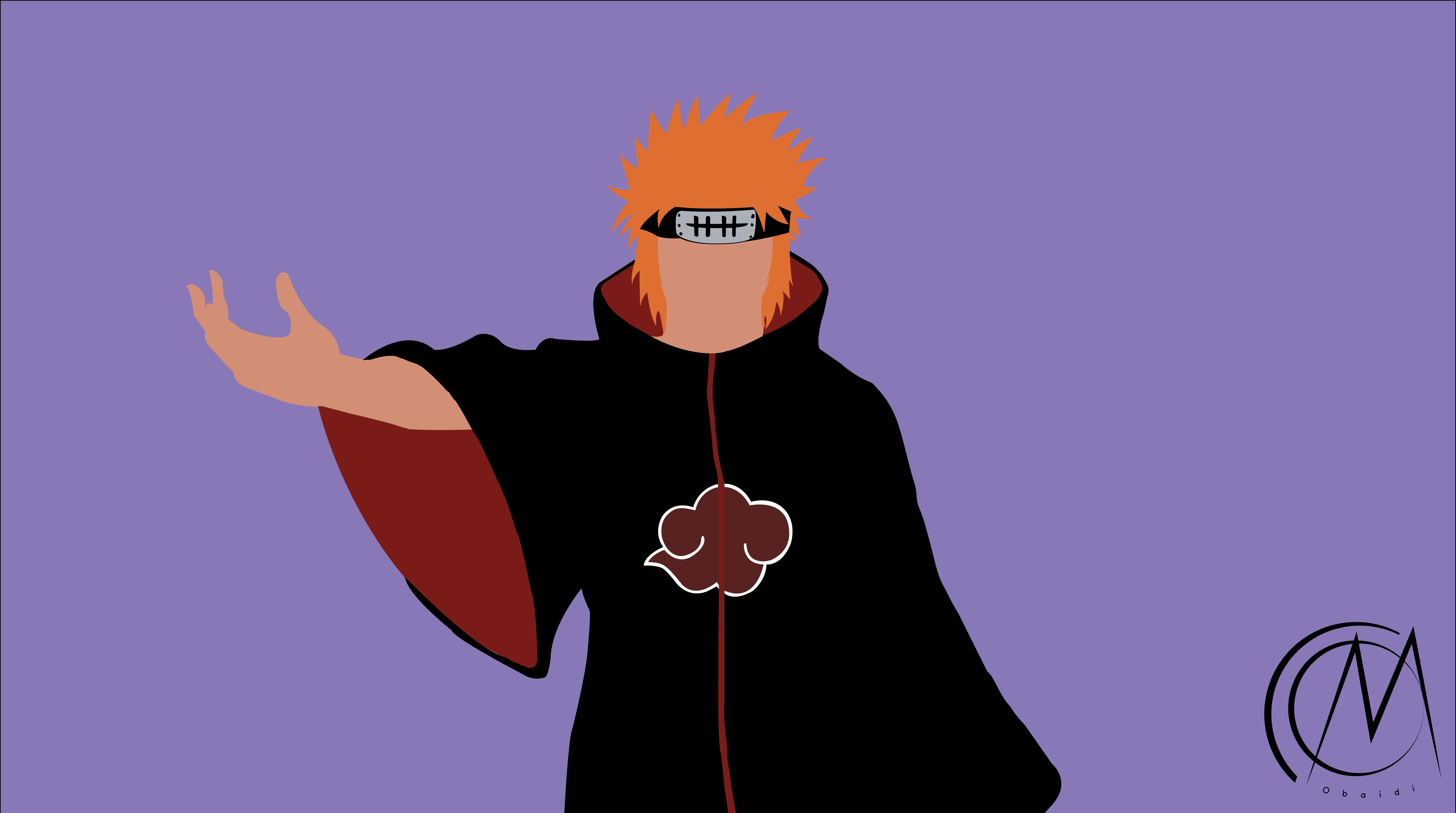 Naruto Pain Minimal Wallpapers