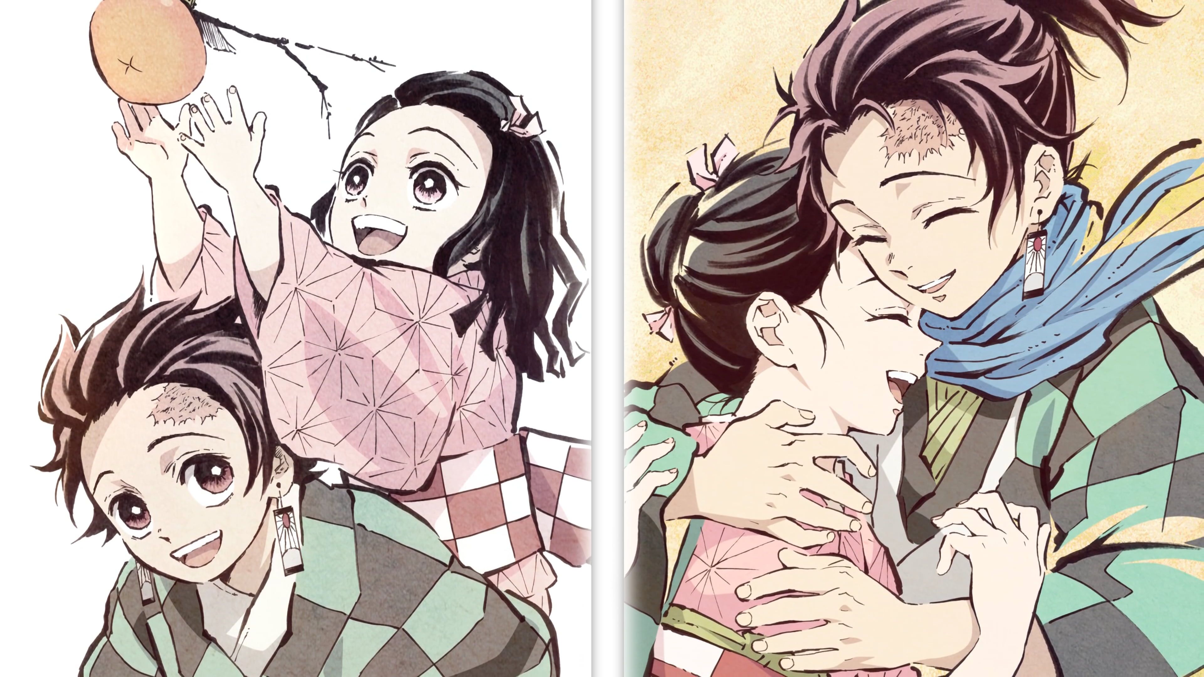 Nezuko And Tanjirou Manga Wallpapers