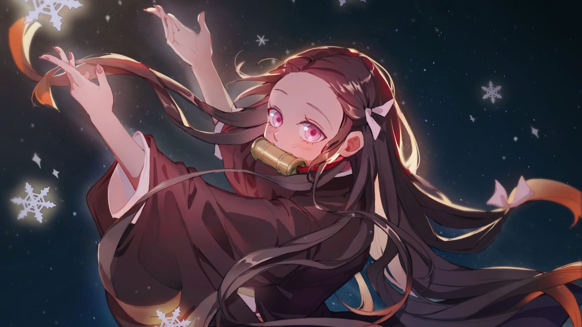 Nezuko Kamado Kimetsu No Yaiba Art Wallpapers