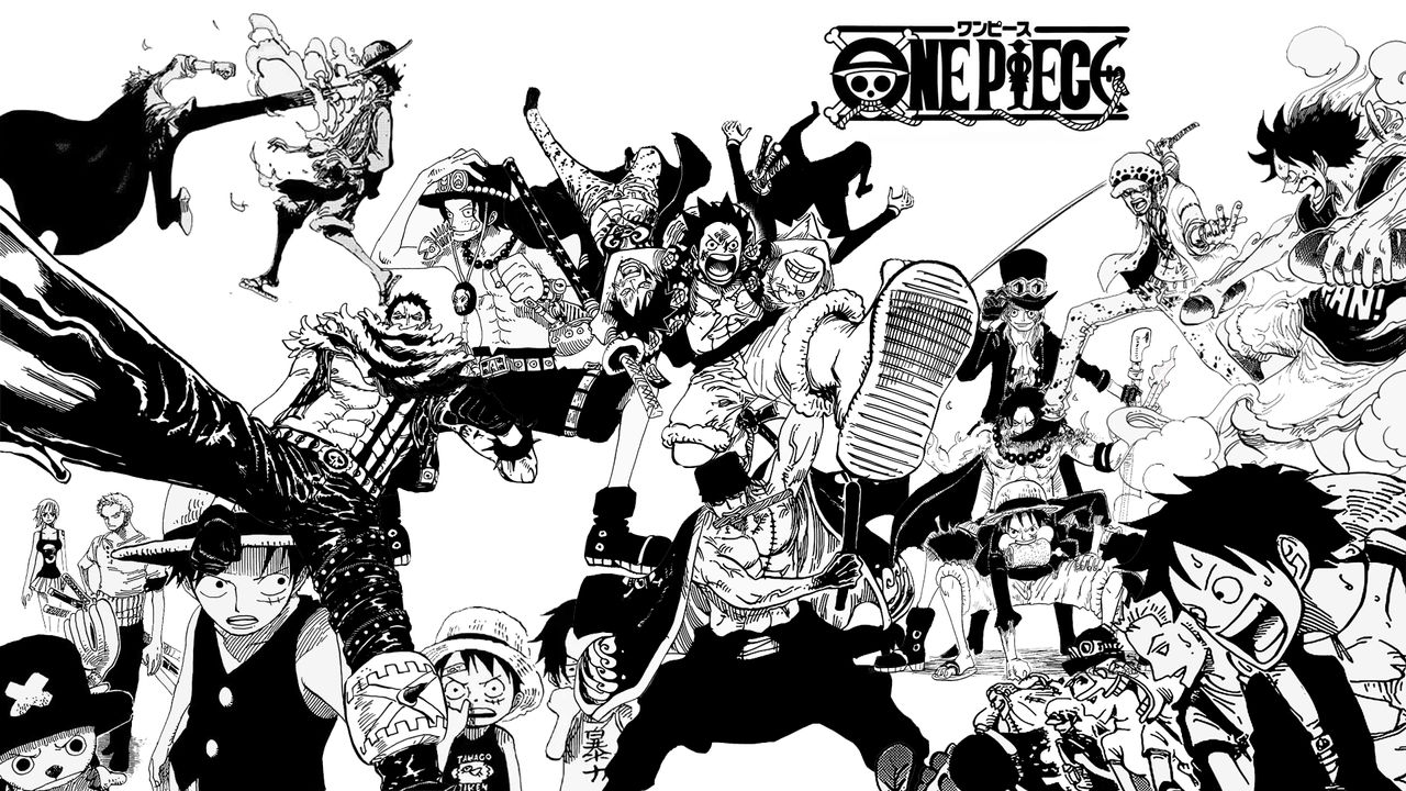 One Piece Black And White Wallpapers
