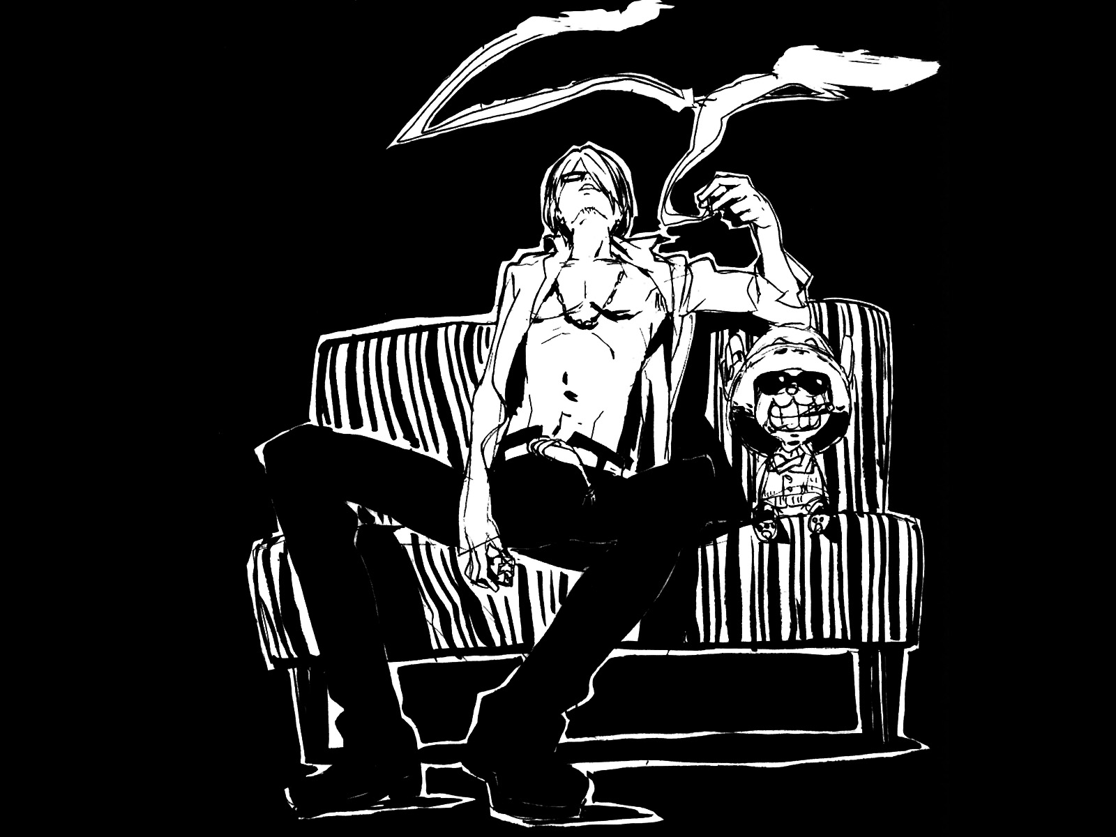 One Piece Black And White Wallpapers