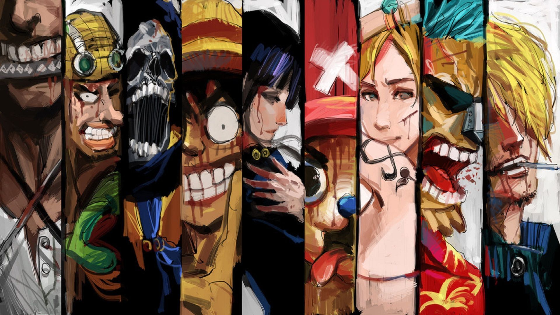 One Piece Team Art Wallpapers