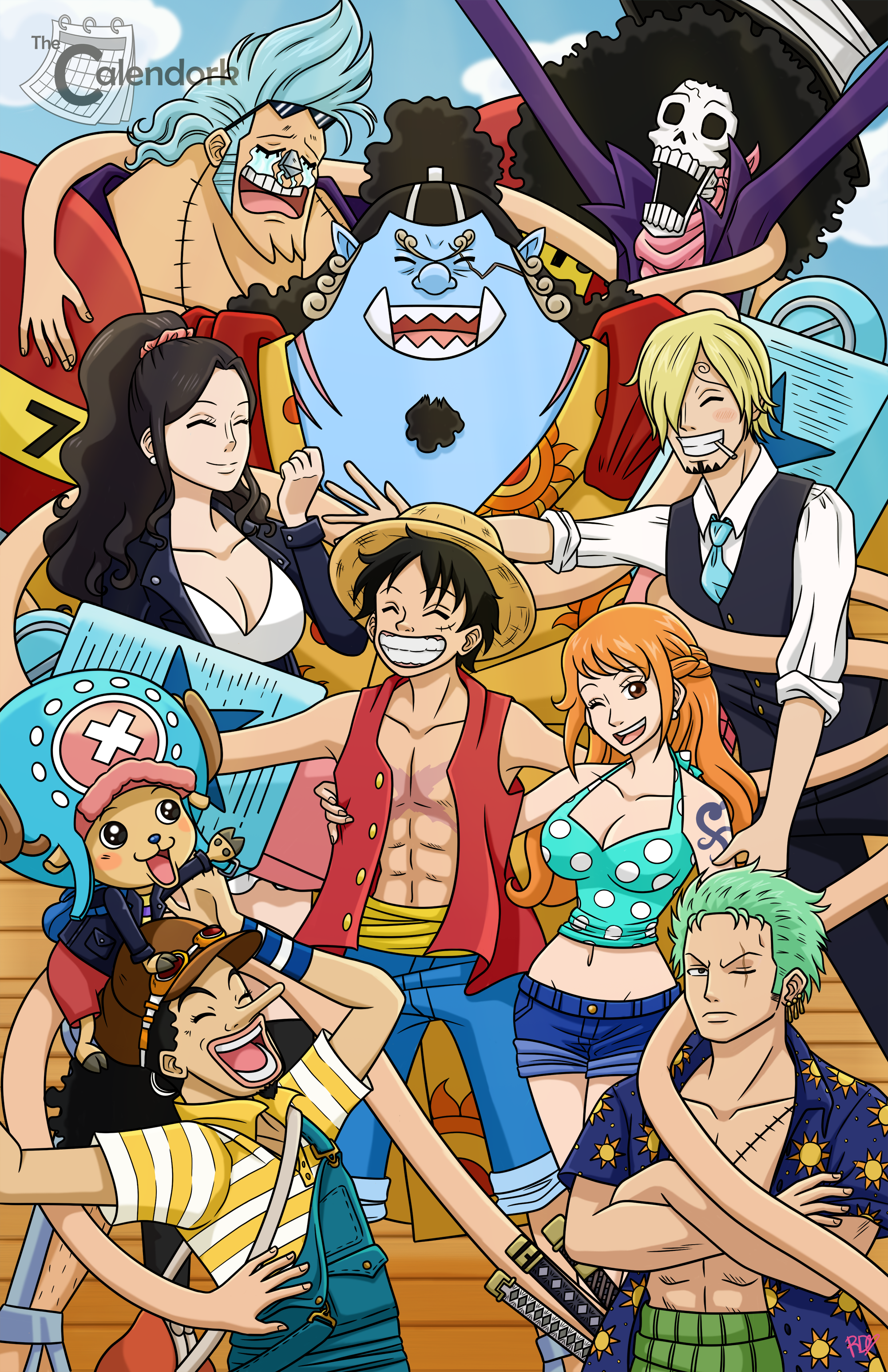 One Piece Team Art Wallpapers