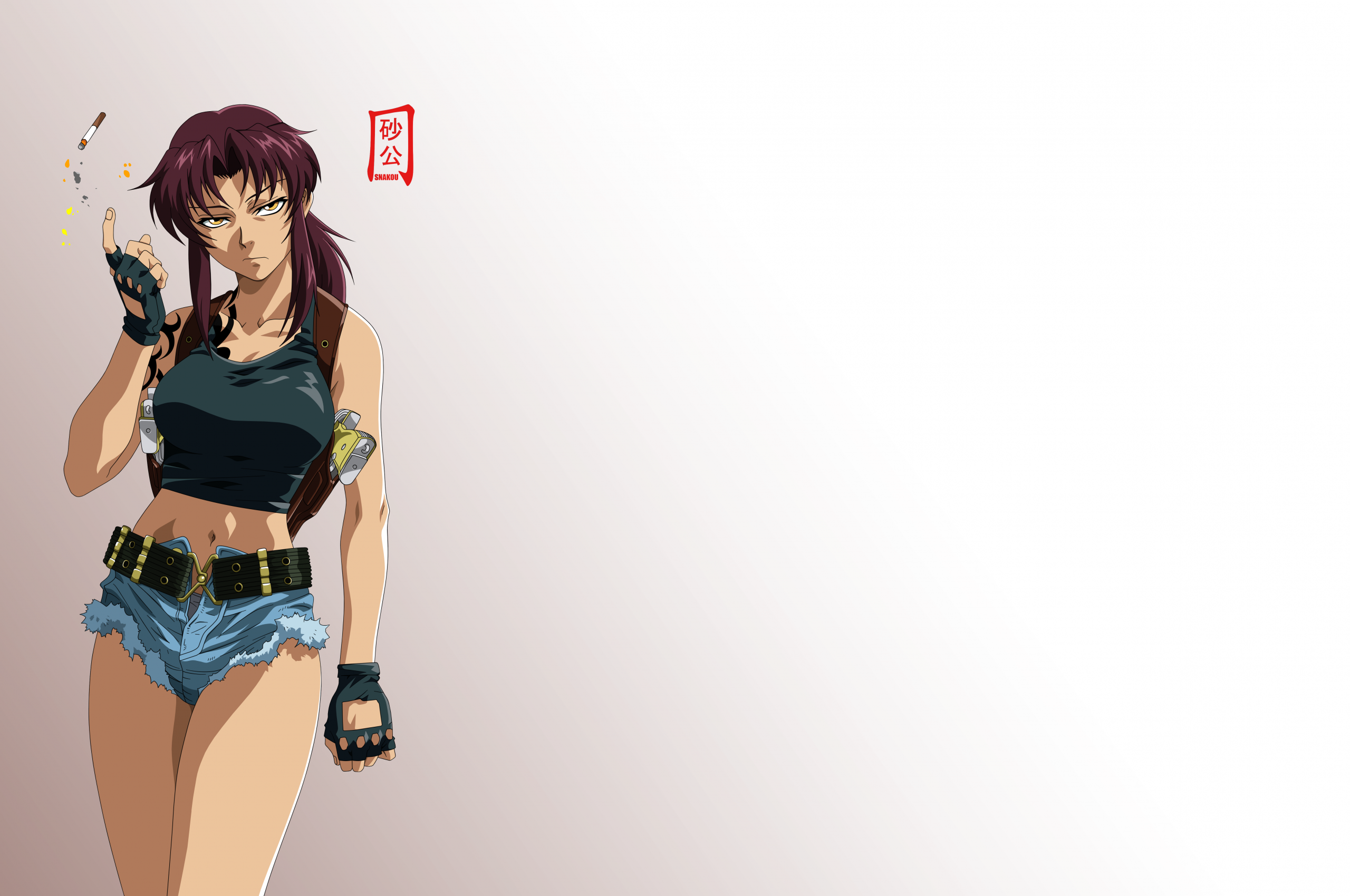 Revy Black Lagoon Minimal Wallpapers