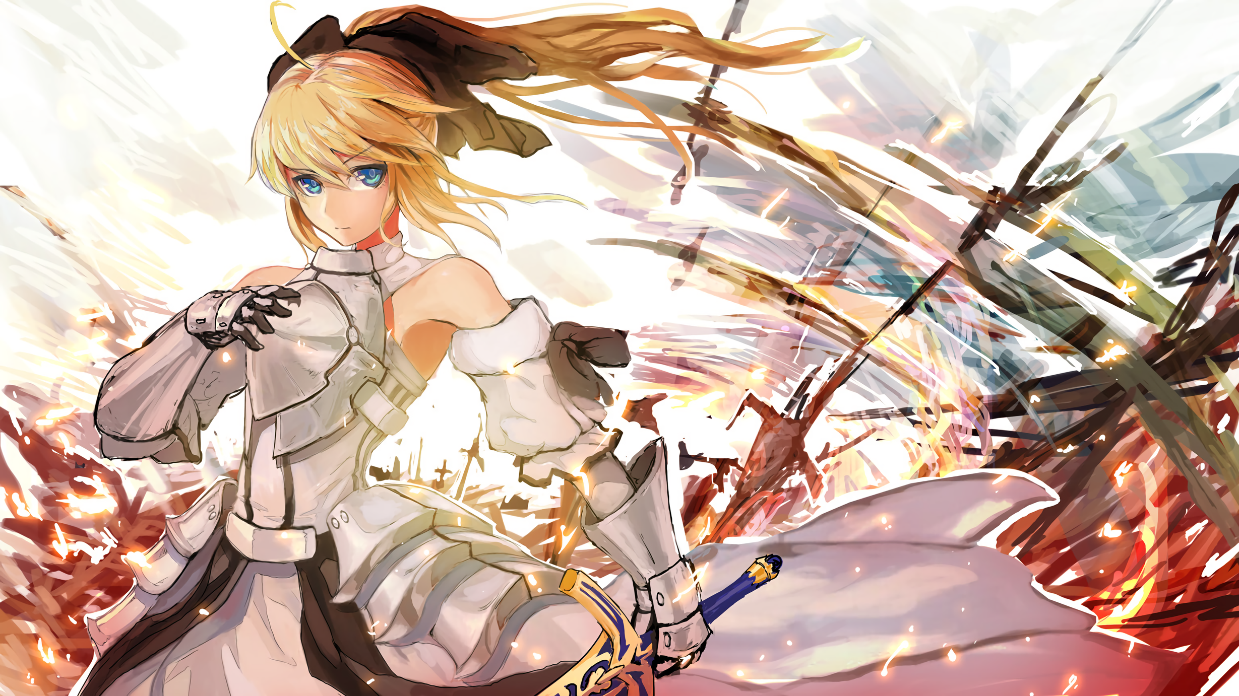 Saber Lily 4K Wallpapers