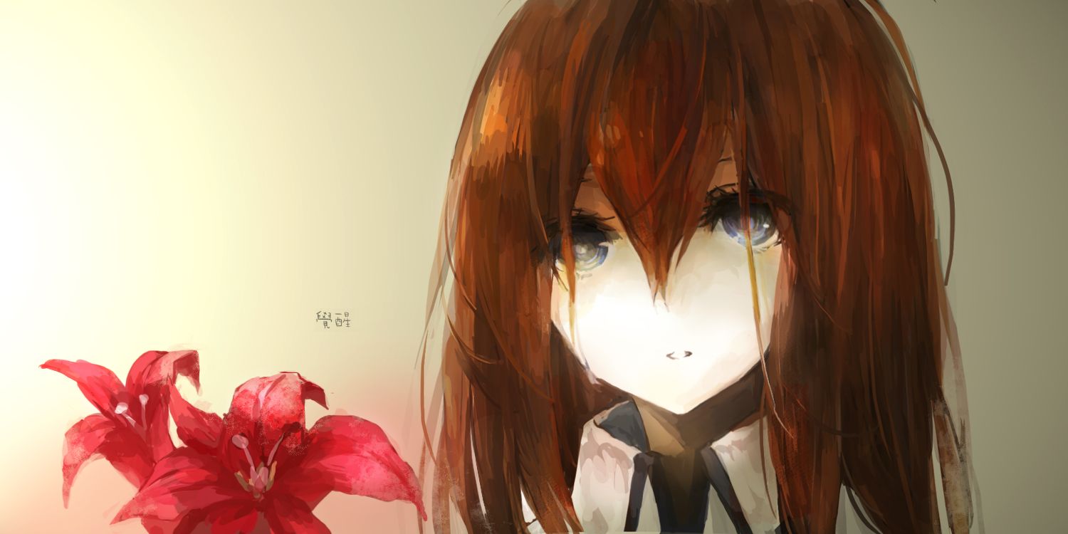 Sad Makise Kurisu Wallpapers