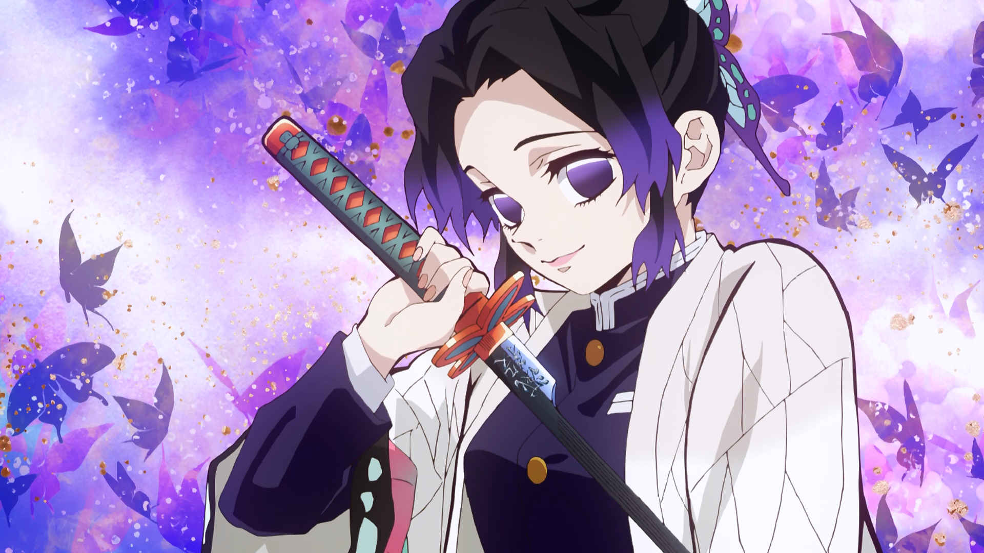 Shinobu Kocho Katana Kimetsu No Yaiba Wallpapers