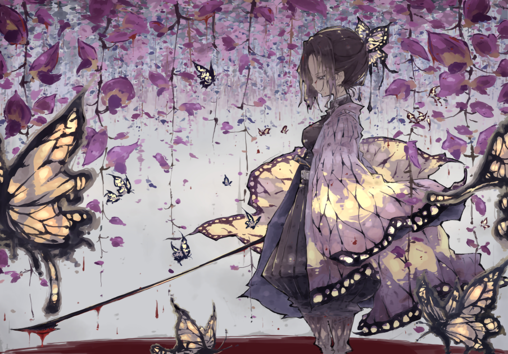 Shinobu Kochou With Butterfly Wallpapers