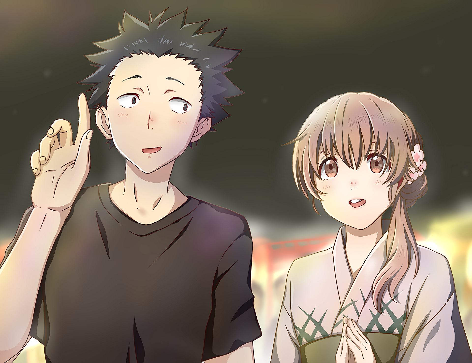 Shouko Nishimiya And Shouya Ishida Wallpapers